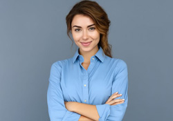 Confident young professional woman